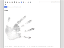 Tablet Screenshot of criminale.com